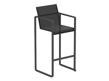 ALURA - High Batyline® garden stool with back by Royal Botania - view 2